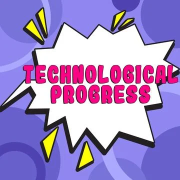 Handwriting text Technological Progress. Business concept overall Process of Ilustración de archivo