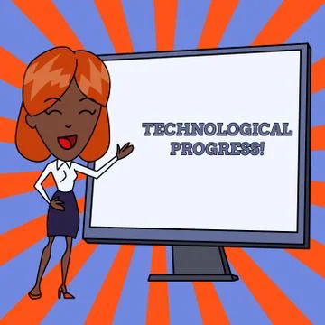 Handwriting text Technological Progress. Concept meaning overall Process of Stock Illustration