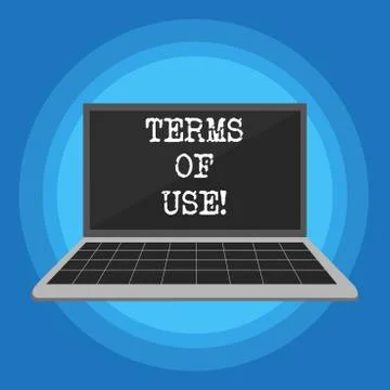 Handwriting text Terms Of Use. Concept meaning Established conditions for using Stock Illustration