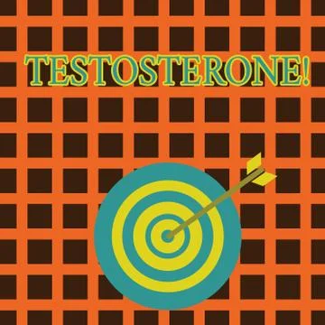Handwriting text Testosterone. Concept meaning Male hormones development and Stock Illustration