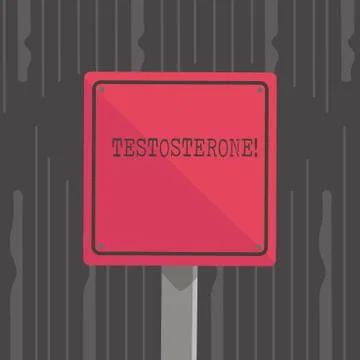 Handwriting text Testosterone. Concept meaning Male hormones development and Stock Illustration