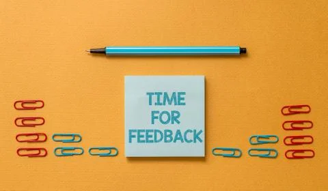 Handwriting text Time For Feedback. Concept meaning information about reactions Stock Photos