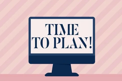Handwriting text Time To Plan. Concept meaning Idea Development Moment Strategy Illustrazione stock