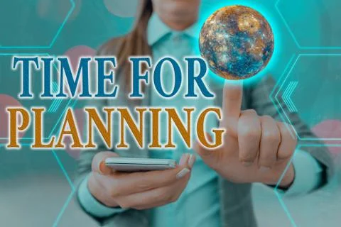Handwriting text Time For Planning. Concept meaning exercising conscious control Stock Photos
