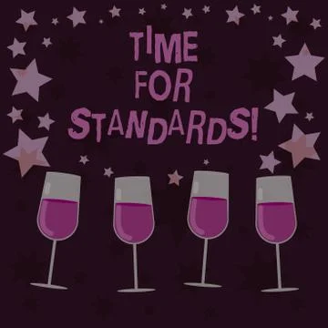 Handwriting text Time For Standards. Concept meaning specification for measuring Stock Illustration