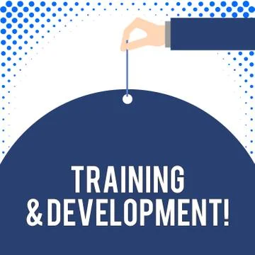 Handwriting text Training And Development. Concept meaning Organize Additional Stock Illustration