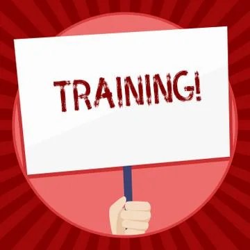 Handwriting text Training. Concept meaning Organized activity to develop skill イラスト素材