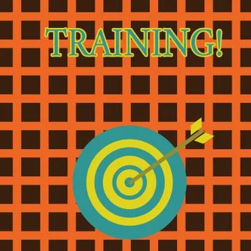 Handwriting text Training. Concept meaning Organized activity to develop skill 스톡 일러스트