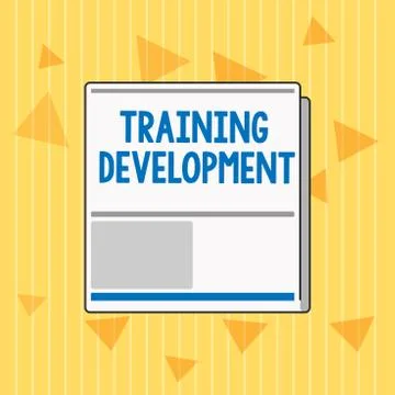 Handwriting text Training Development. Concept meaning Learn and Expand skills Stock Illustration