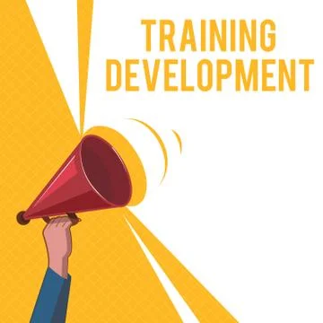 Handwriting text Training Development. Concept meaning Learn and Expand skills Illustrazione stock