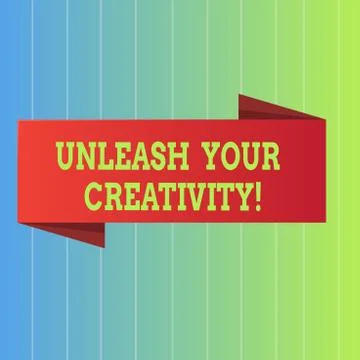 Handwriting text Unleash Your Creativity. Concept meaning Develop Personal Stock Illustration