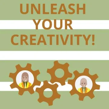 Handwriting text Unleash Your Creativity. Concept meaning Develop Personal 库存插图