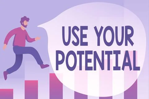 Handwriting text Use Your Potential. Internet Concept achieve as much natural Stock Illustration