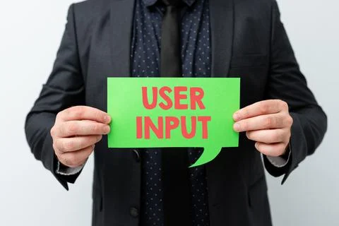 Handwriting text User Input. Concept meaning Any information or data that is 스톡 사진