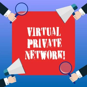 Handwriting text Virtual Private Network. Concept meaning network that is Stock Illustration