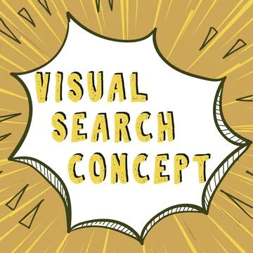 Handwriting text Visual Search Concept. Business showcase perceptual task Stock Illustration