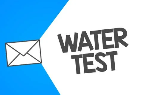 Handwriting text Water Test. Concept meaning Sampling of various liquid streams イラスト素材