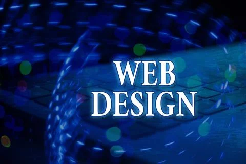 Handwriting text Web Design. Concept meaning website creation which includes Stockillustratie