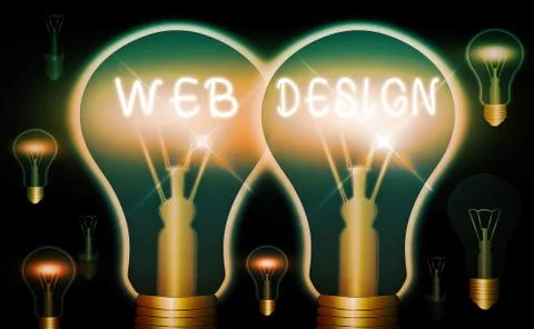 Handwriting text Web Design. Concept meaning website creation which includes イラスト素材
