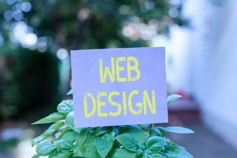 Handwriting text Web Design. Concept meaning Website development Designing and 스톡 사진