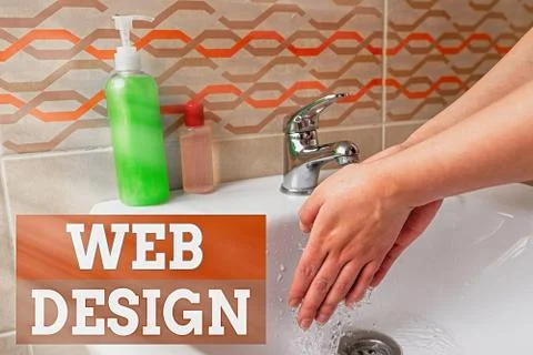 Handwriting text Web Design. Concept meaning website creation which includes Stock Photos