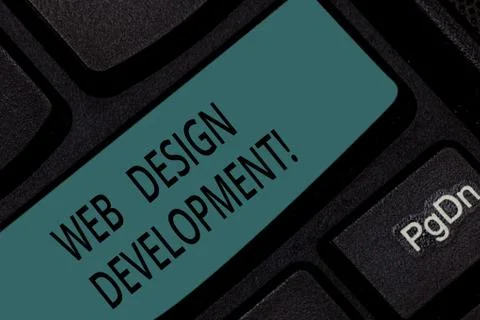 Handwriting text Web Design Development. Concept meaning developing websites for 스톡 사진