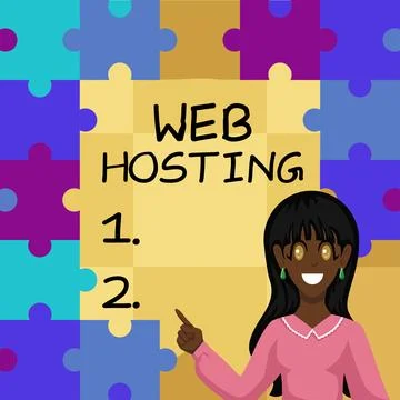 Handwriting text Web Hosting. Business overview The activity of providing Stock Illustration