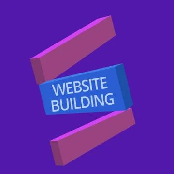 Handwriting text Website Building. Concept meaning tools that typically allow イラスト素材