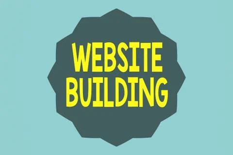 Handwriting text Website Building. Concept meaning site is constructed according Ilustración de archivo