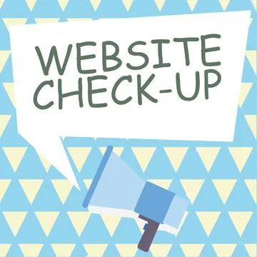 Handwriting text Website Check Up. Conceptual photo an examination of a website Illustrazione stock