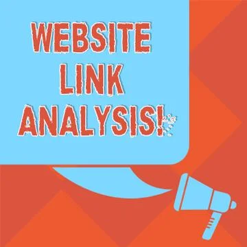 Handwriting text Website Link Analysis. Concept meaning evaluate the イラスト素材