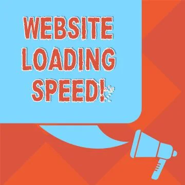 Handwriting text Website Loading Speed. Concept meaning time takes to display Stock Illustration