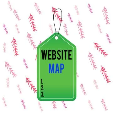 Handwriting text Website Map. Concept meaning designed to help both users and Ilustración de archivo