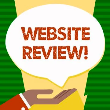 Handwriting text Website Review. Concept meaning Homepage Evaluation Customer イラスト素材