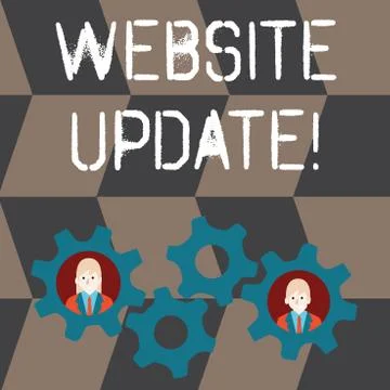 Handwriting text Website Update. Concept meaning keeping the webpage and content Stock Illustration