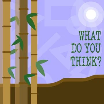 Handwriting text What Do You Thinkquestion. Concept meaning Opinion Sentiments Stock Illustration
