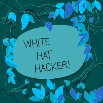 Handwriting text White Hat Hacker. Concept meaning Computer security expert s Stock Illustration