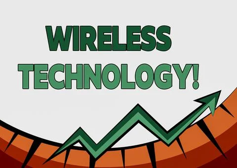 Handwriting text Wireless Technology. Business overview a technology that allows 스톡 일러스트