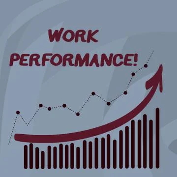 Handwriting text Work Perforanalysisce. Concept meaning Find the content of a Stockillustratie