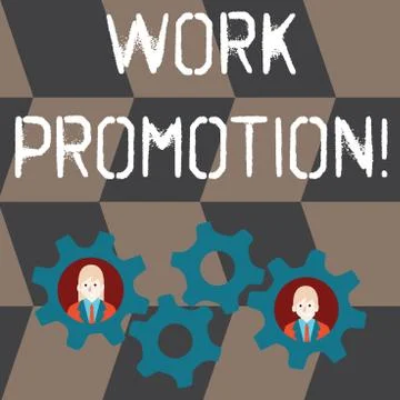 Handwriting text Work Promotion. Concept meaning advancement of an employee Illustrazione stock
