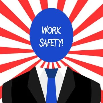Handwriting text Work Safety. Concept meaning policies and procedures in place Stock Illustration