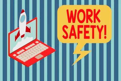 Handwriting text Work Safety. Concept meaning policies and procedures in place Stock Illustration