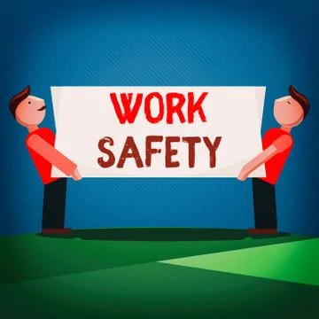 Handwriting text Work Safety. Concept meaning preventive measures applied by Stock Illustration