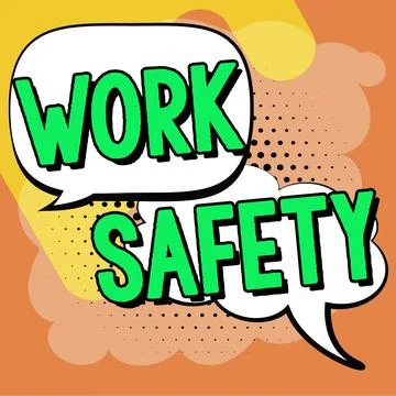 Handwriting text Work Safety. Concept meaning preventive measures applied by Stock Illustration