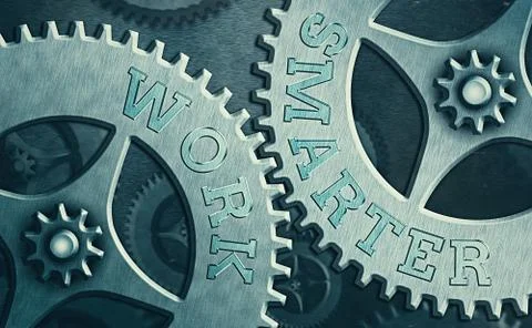 Handwriting text Work Smarter. Concept meaning Efficiency Be clever in your job Stock Illustration