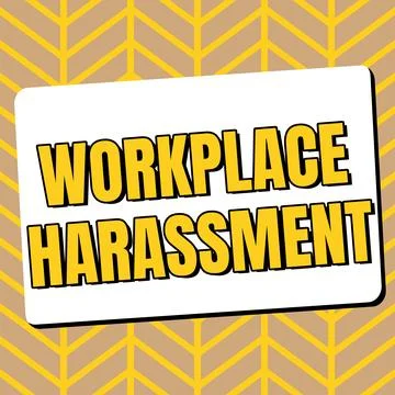 Handwriting text Workplace Harassment. Internet Concept Different race gender Stock Illustration