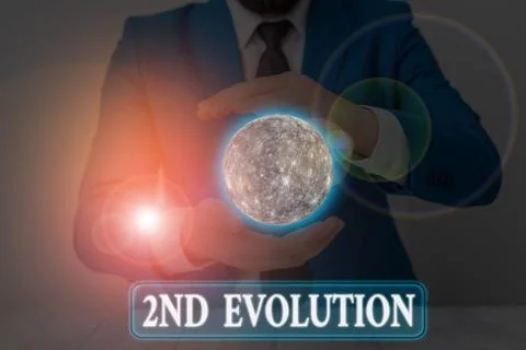 Handwriting text writing 2Nd Evolution. Concept meaning change in the heritable Fotos de archivo