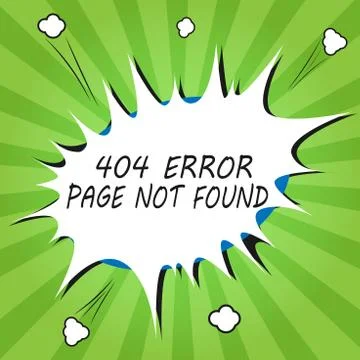 Handwriting text writing 404 Error Page Not Found. Concept meaning Webpage on Stock-Illustration