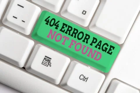 Handwriting text writing 404 Error Page Not Found. Concept meaning Webpage on Stock-Fotos