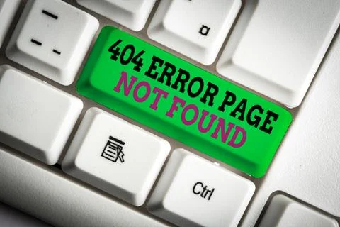 Handwriting text writing 404 Error Page Not Found. Concept meaning Webpage on Stock-Fotos